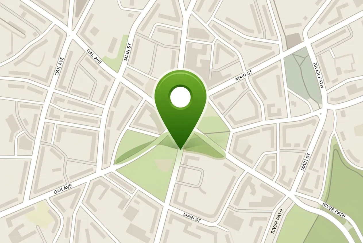 Depot location on map